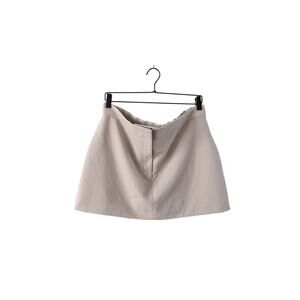 Abercrombie & Fitch High-Rise Mini Skort Skirt Beige Women's Size Large NWT